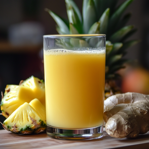 Ananas-Ingwer-Saft