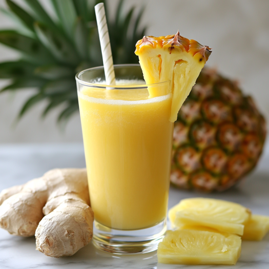 Ananas-Ingwer-Saft