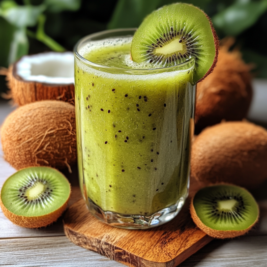 Kiwi-Kokoswasser-Saft