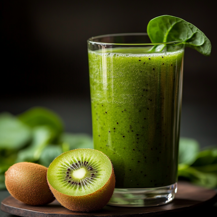 Kiwi-Spinat-Saft